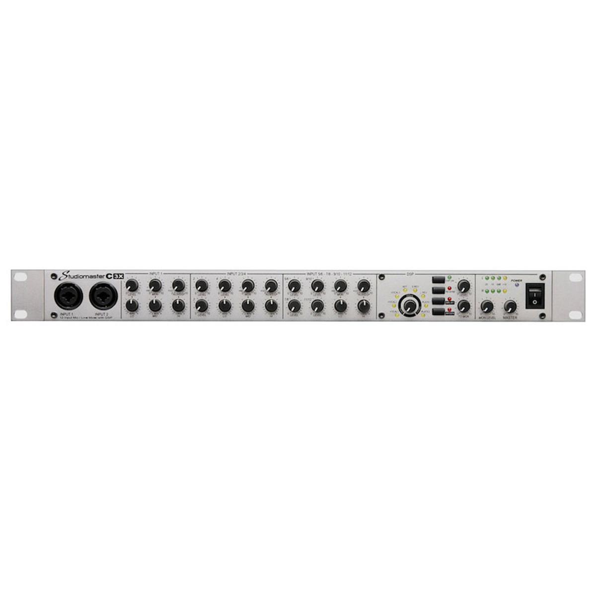 

Studiomaster C3X 12-Channel Compact Rack Mixer with DSP Effects