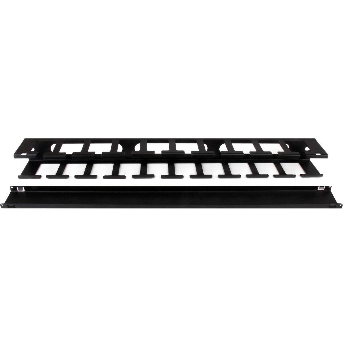 

StarTech 1U Horizontal Finger Duct Rack Cable Management Panel with Cover