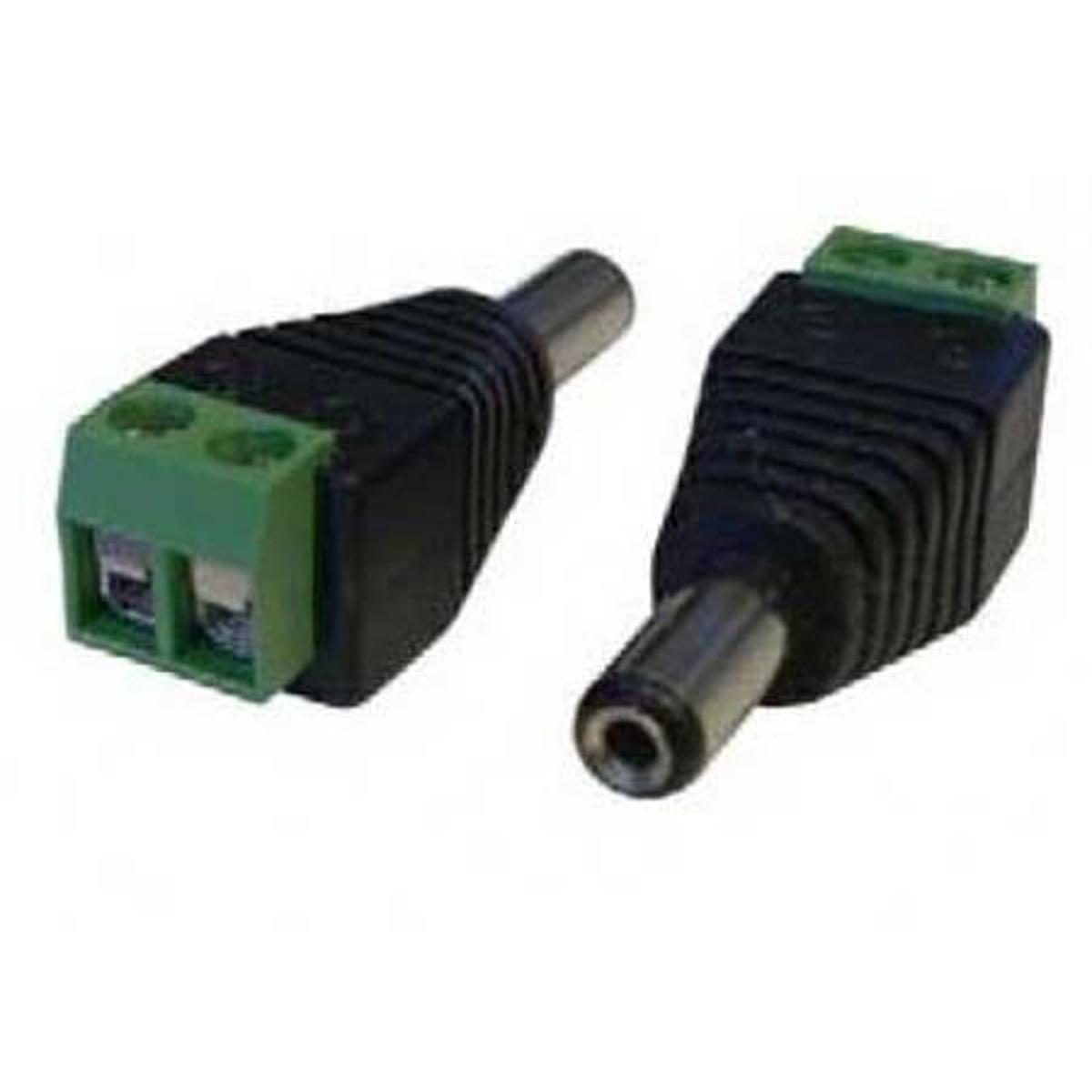 

Securitytronix 2.1x5.5mm Male DC Power Connector for CCTV Cameras