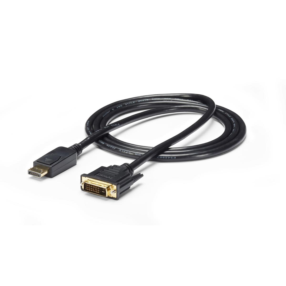 

StarTech 6' Male DisplayPort to Male DVI Cable