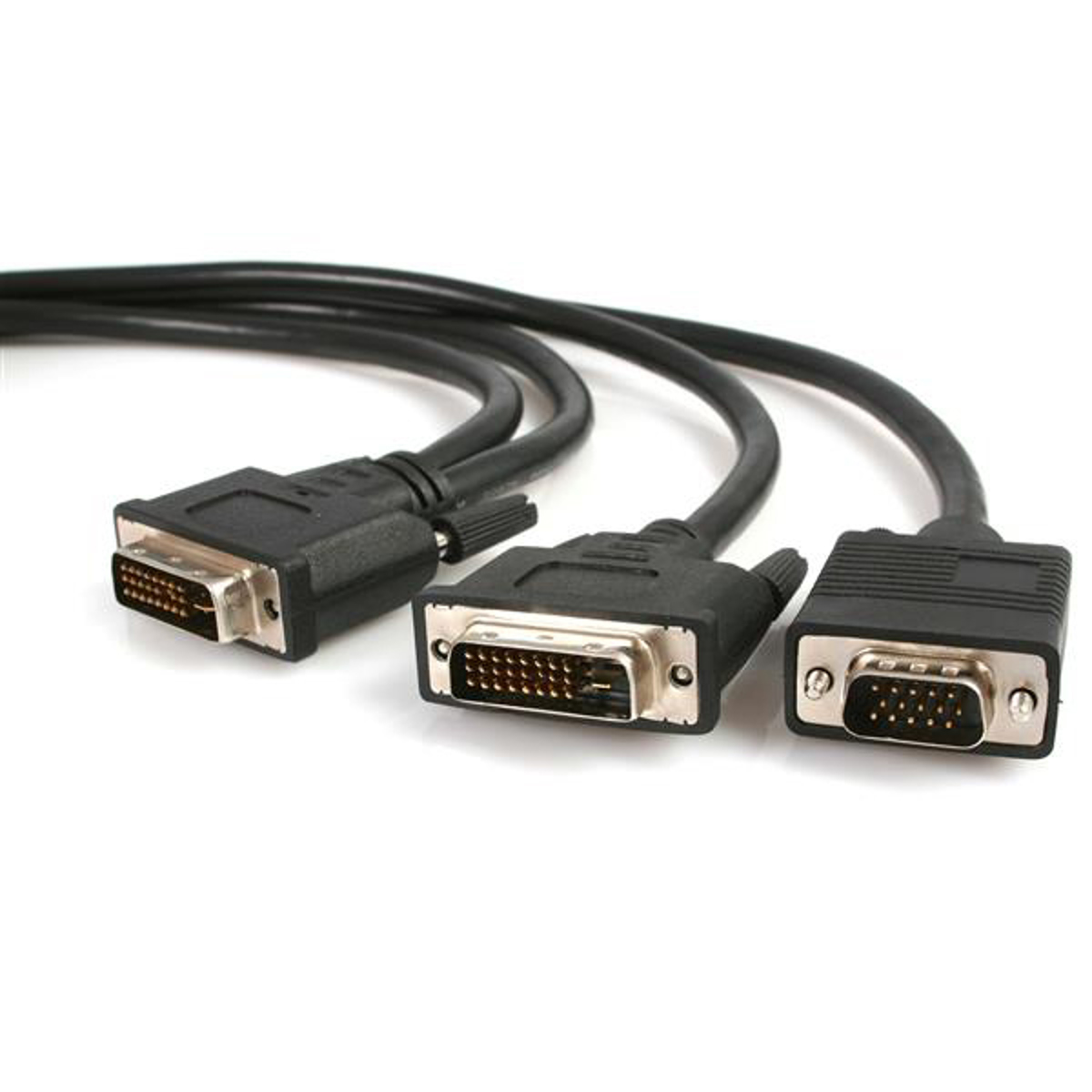 

StarTech 6' DVI-I Male to DVI-D Male and HD15 VGA Male Video Splitter Cable