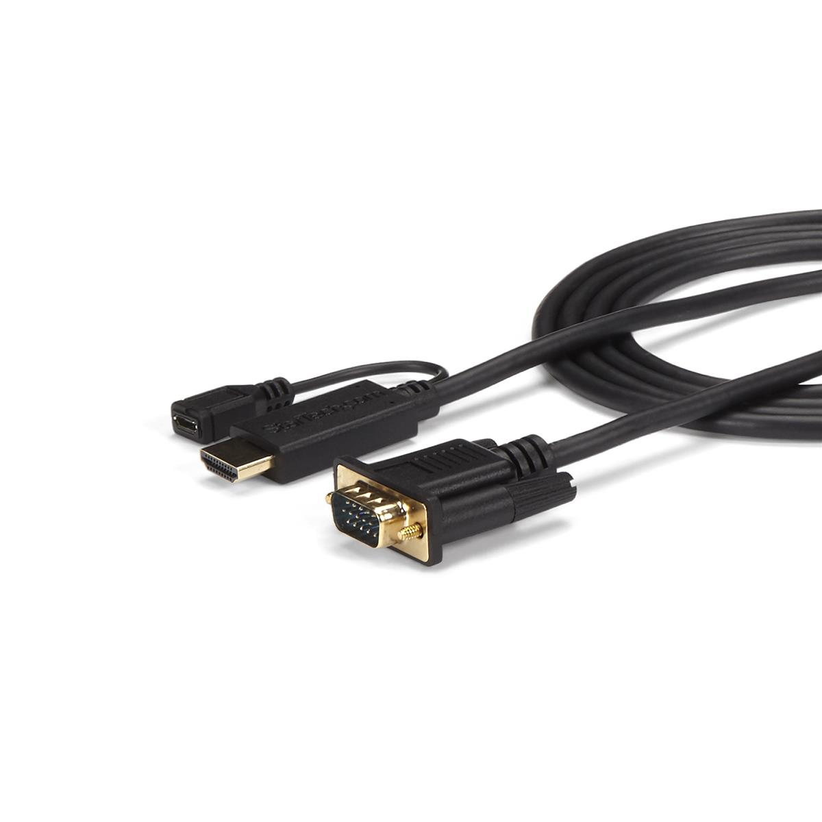 Image of StarTech 3' HDMI to VGA Active Converter Cable