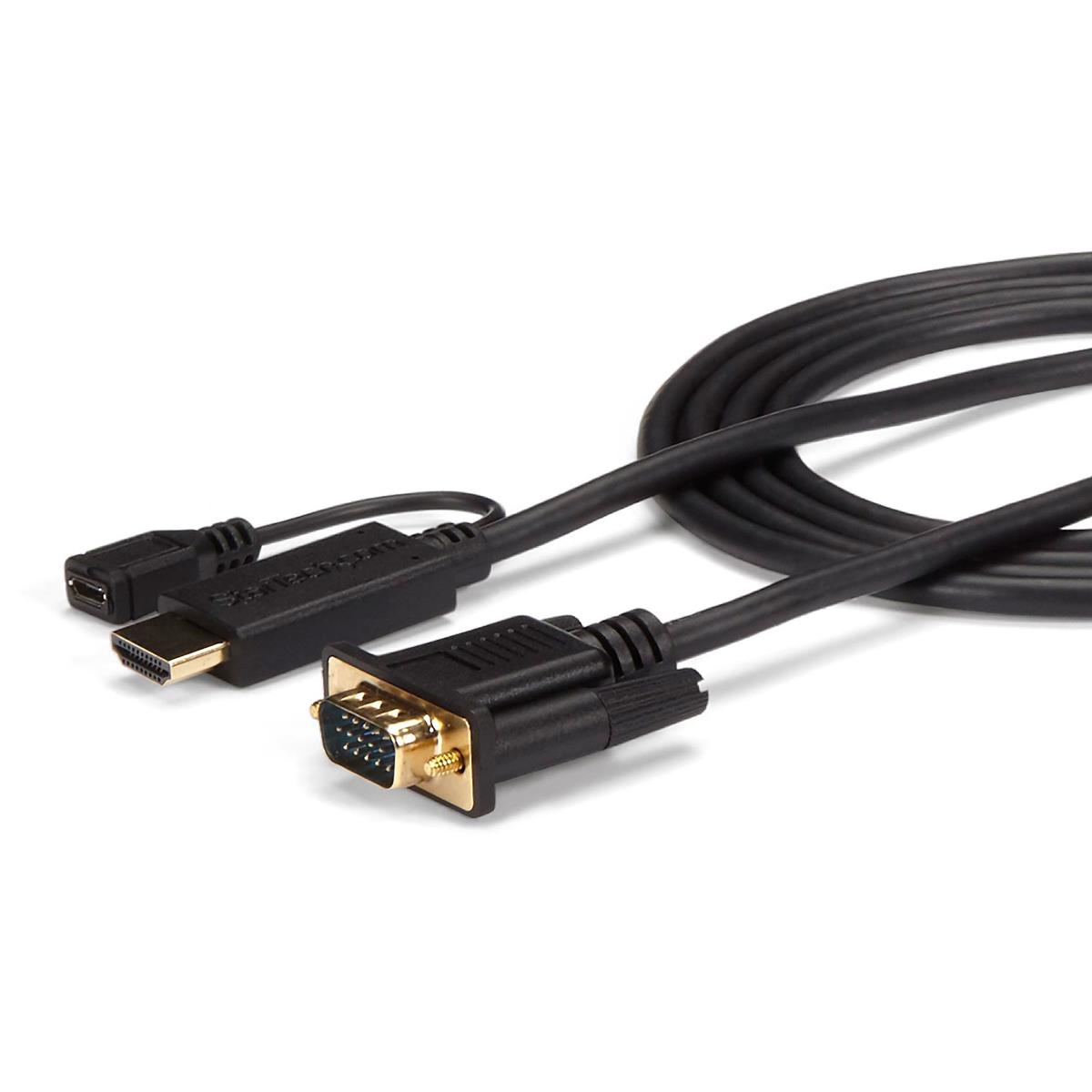 Image of StarTech 6' HDMI to VGA Active Converter Cable