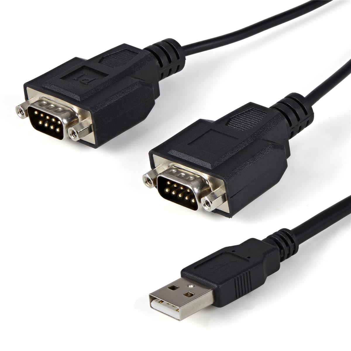 Image of StarTech 6' 2 Port FTDI USB to Serial RS232 Adapter Cable with COM Retention