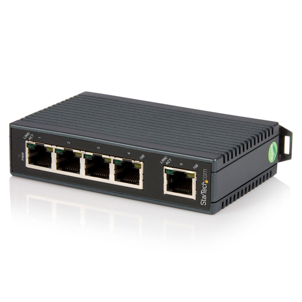 

StarTech 5-Port DIN Rail Mountable Industrial Ethernet Switch
