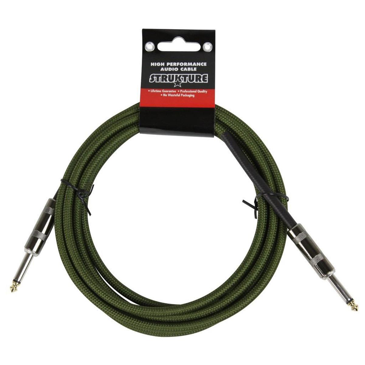 

Strukture 10' Instrument Cable, 6mm Woven, Military Green