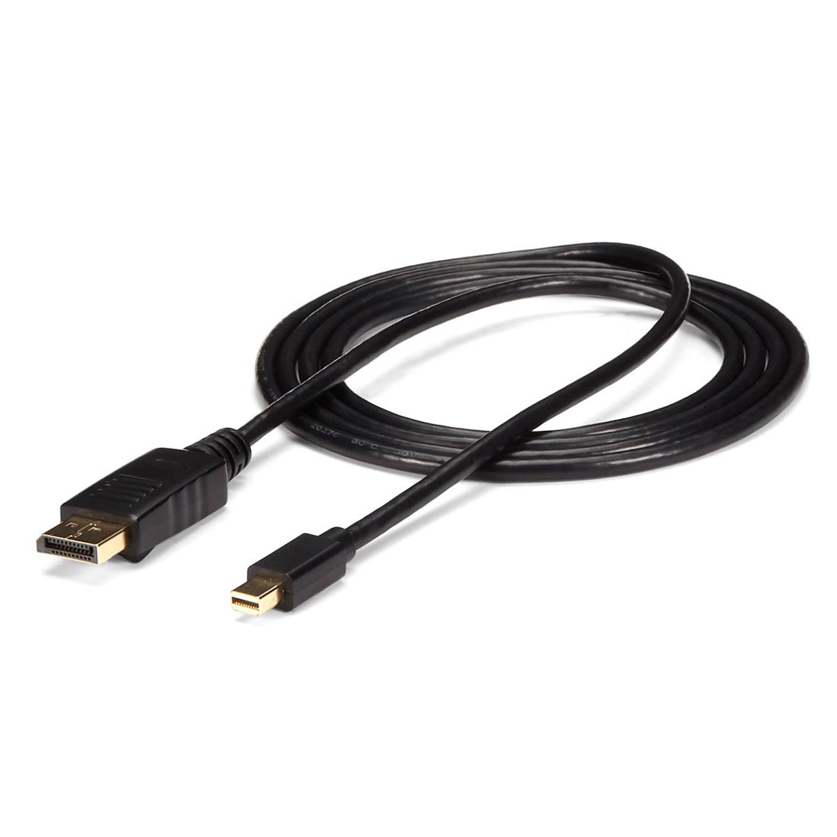 Image of StarTech 3' Mini DisplayPort to DisplayPort 1.2 Adapter Cable