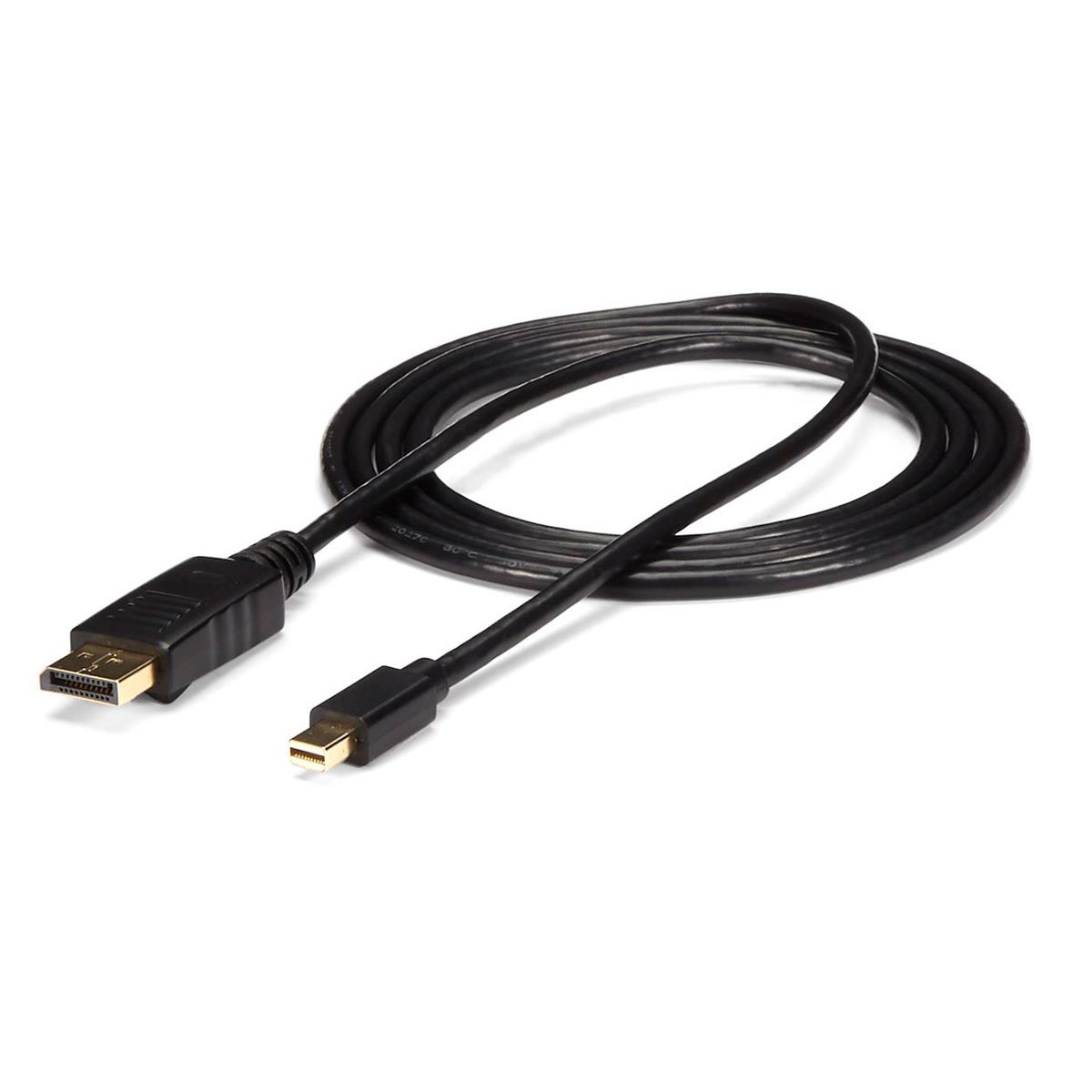 Photos - Cable (video, audio, USB) Startech.com StarTech 6 ft Mini DisplayPort to DisplayPort 1.2 Adapter Cable Male/Male 
