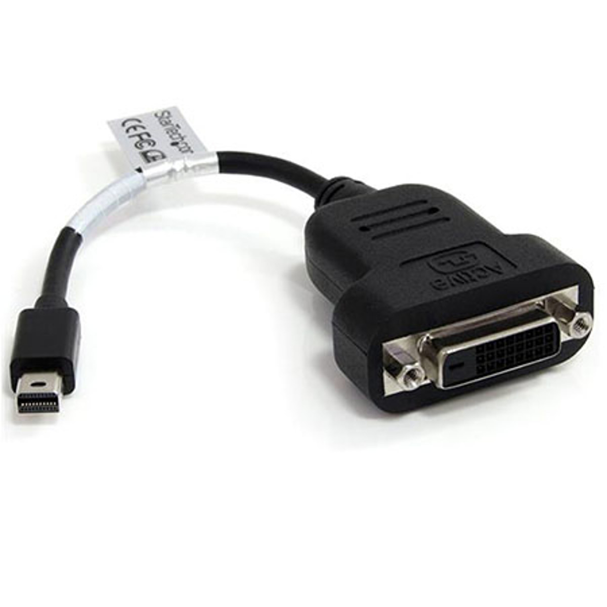 Photos - Projector Accessory Startech.com StarTech Male Mini DisplayPort to Female DVI Active Adapter MDP2DVIS 