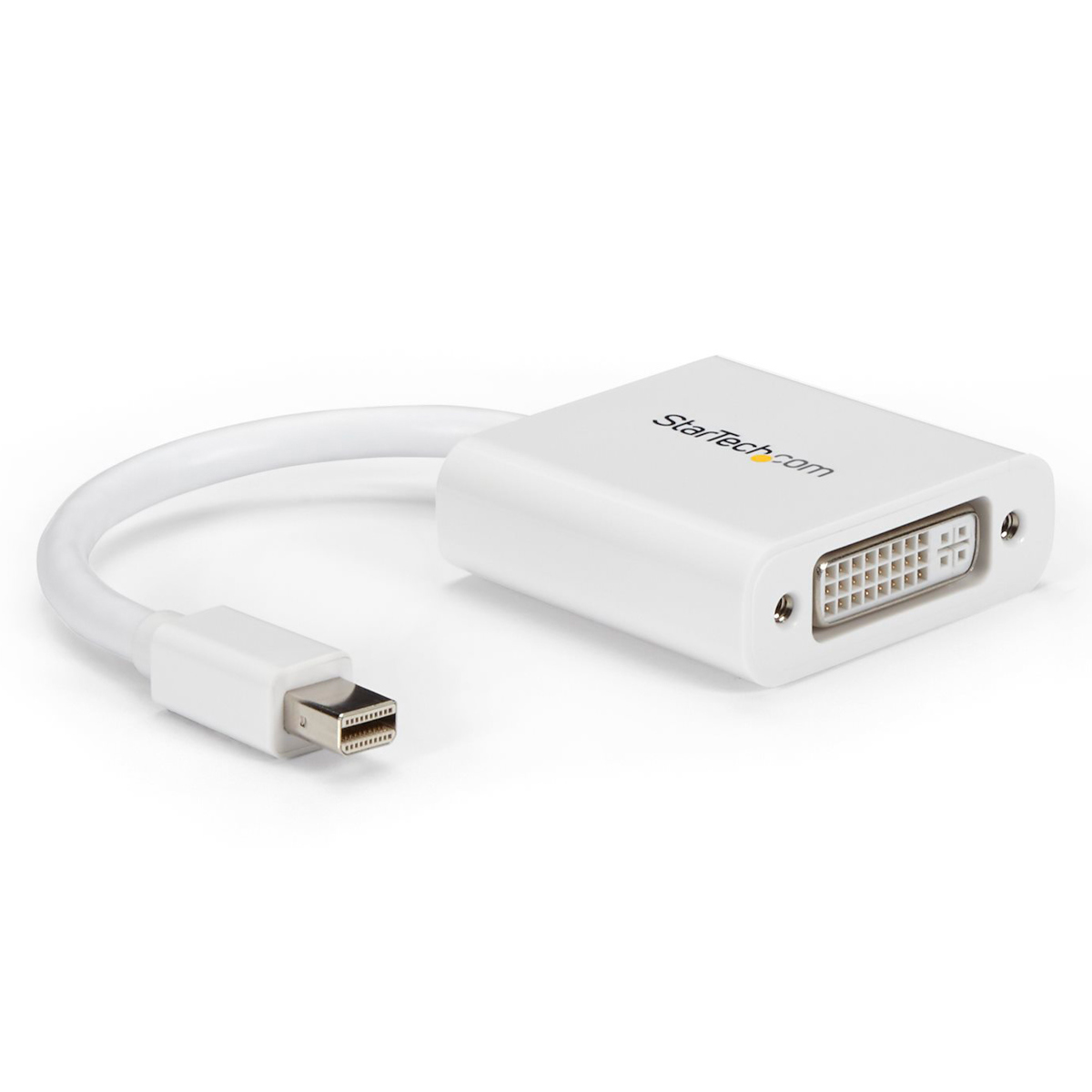 Photos - Projector Accessory Startech.com StarTech Male Mini DisplayPort to Female DVI Video Adapter, White MDP2DVIW 