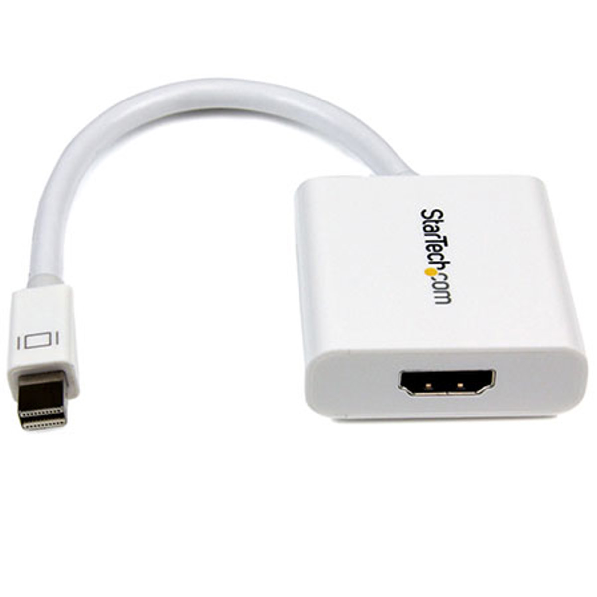 

StarTech Male Mini DisplayPort to Female HDMI Active Video & Audio Adapter,White