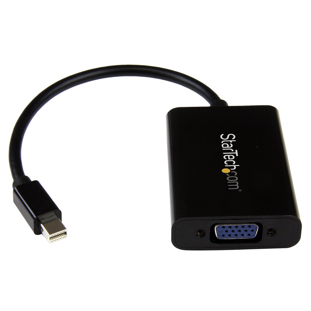 Image of StarTech Mini DisplayPort to VGA Adapter with Audio Port