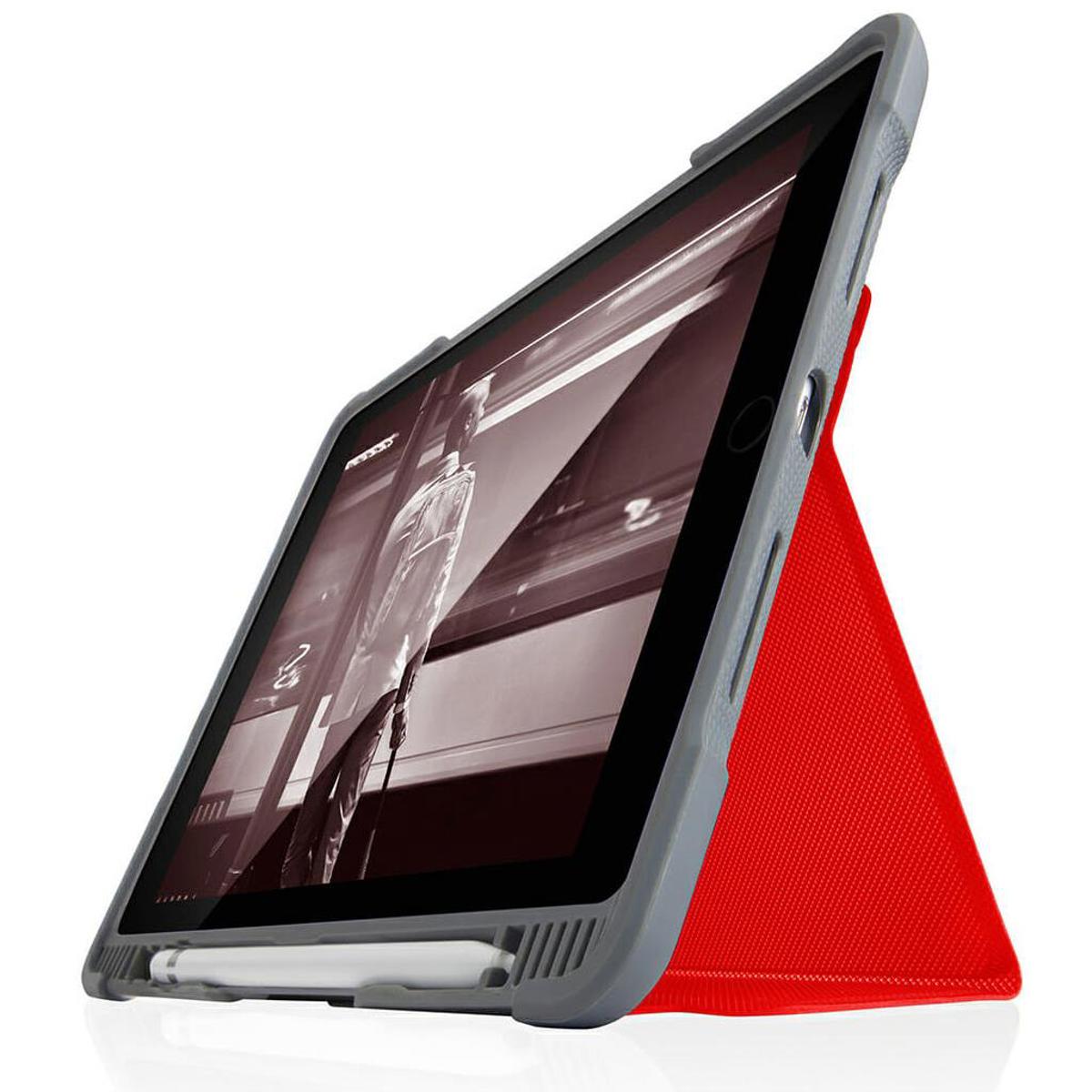 

STM Dux Plus Case with Apple Pencil Storage for iPad 6th Gen, Red (Commercial)