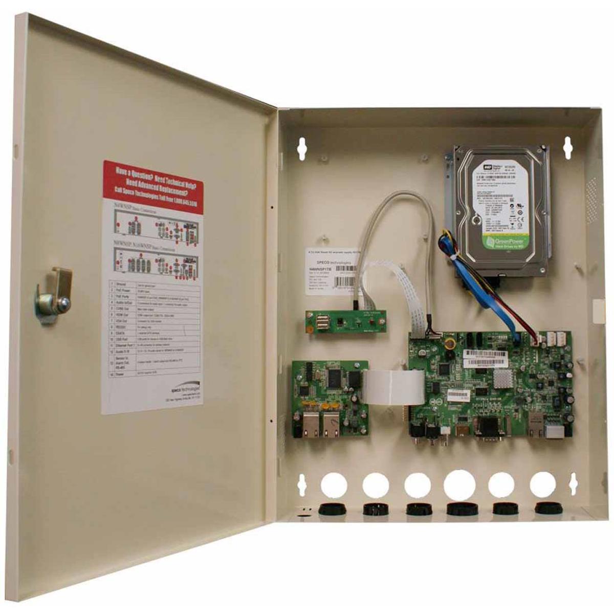 

Speco Technologies 4CH 1080p Plug & Play Wall Mount NVR, Power Supply & 4TB HDD
