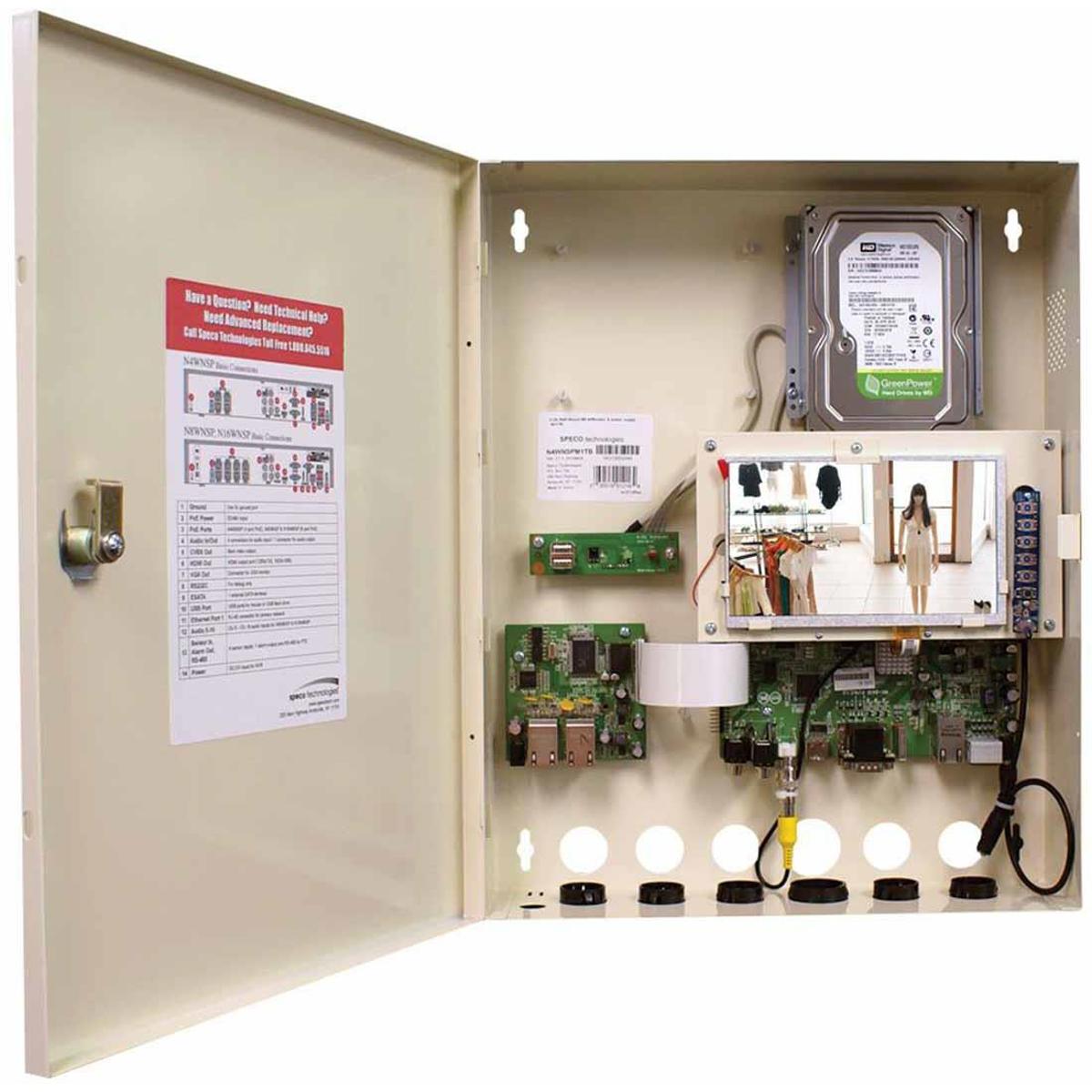 

Speco Technologies 8CH Plug&Play Wall Mount NVR, Power Supply, Monitor & 3TB HDD