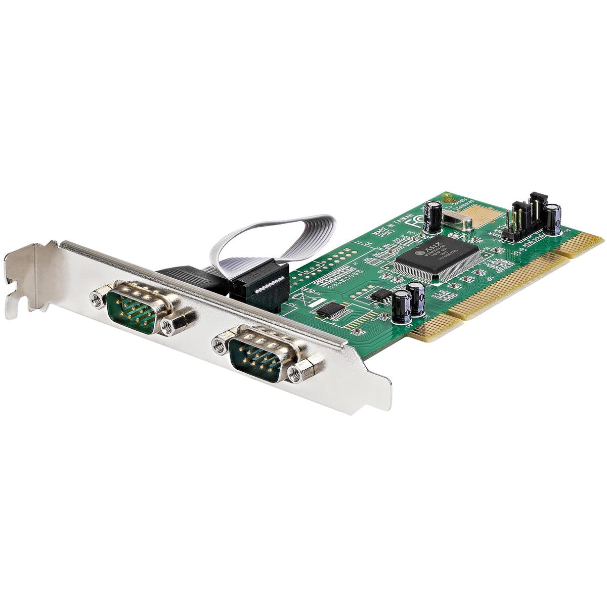 Image of StarTech 2 Port PCI RS232 Serial Adapter Card with 16550 UART