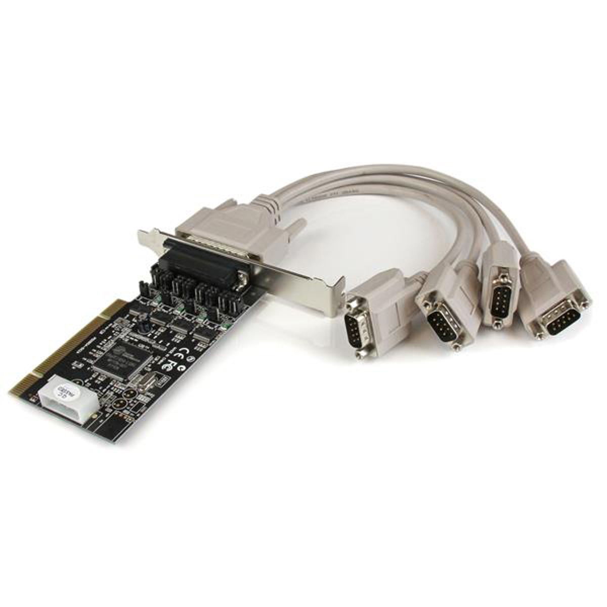 Image of StarTech 4 Port RS232 PCI Serial Card Adapter with Power Output