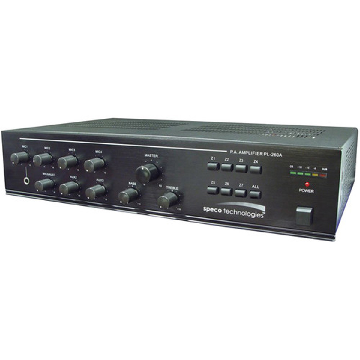 

Speco Technologies Seven Zone 260W Commercial Amplifier