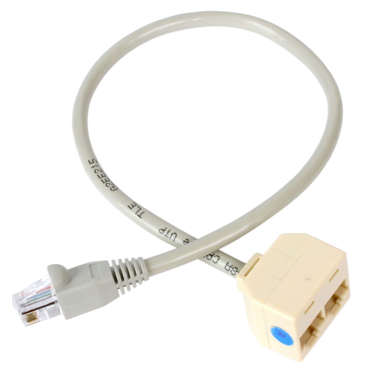 Image of StarTech 13&quot; RJ45 Male to 2x RJ-45 Female Splitter Adapter Cable