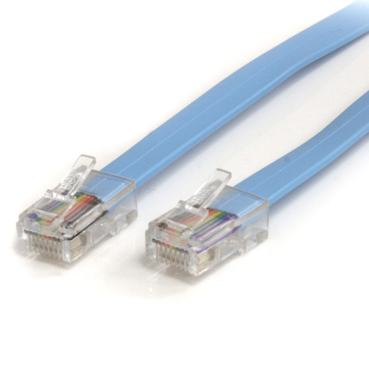 Photos - Other for Computer Startech.com StarTech 6' Cisco Console Rollover Cable, 26 AWG, Blue ROLLOVERMM6 