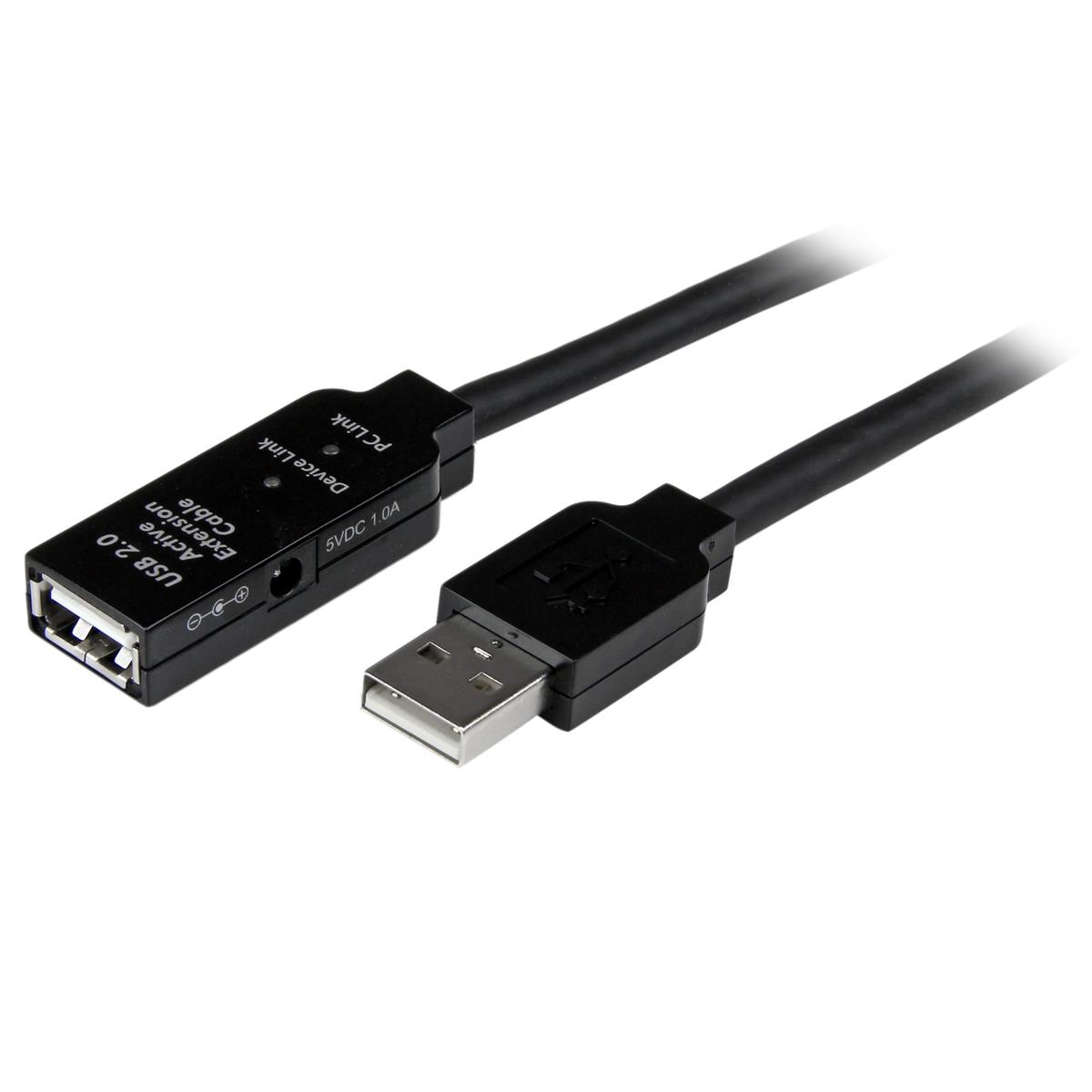 Image of StarTech 5m USB 2.0 Active Extension Cable