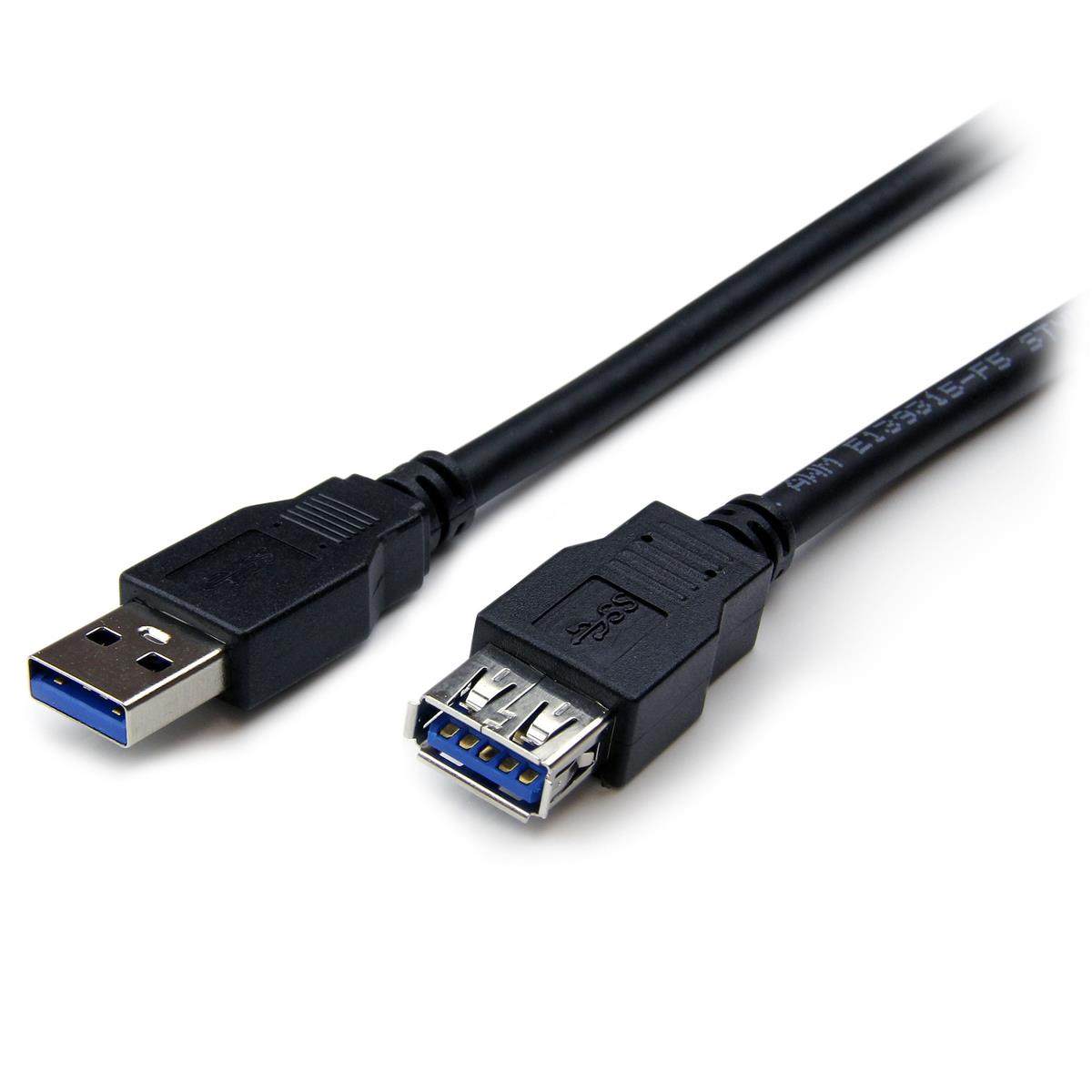 Photos - Other for Computer Startech.com StarTech 6' SuperSpeed USB 3.0 Extension Cable, 28 AWG USB3SEXT6BK 