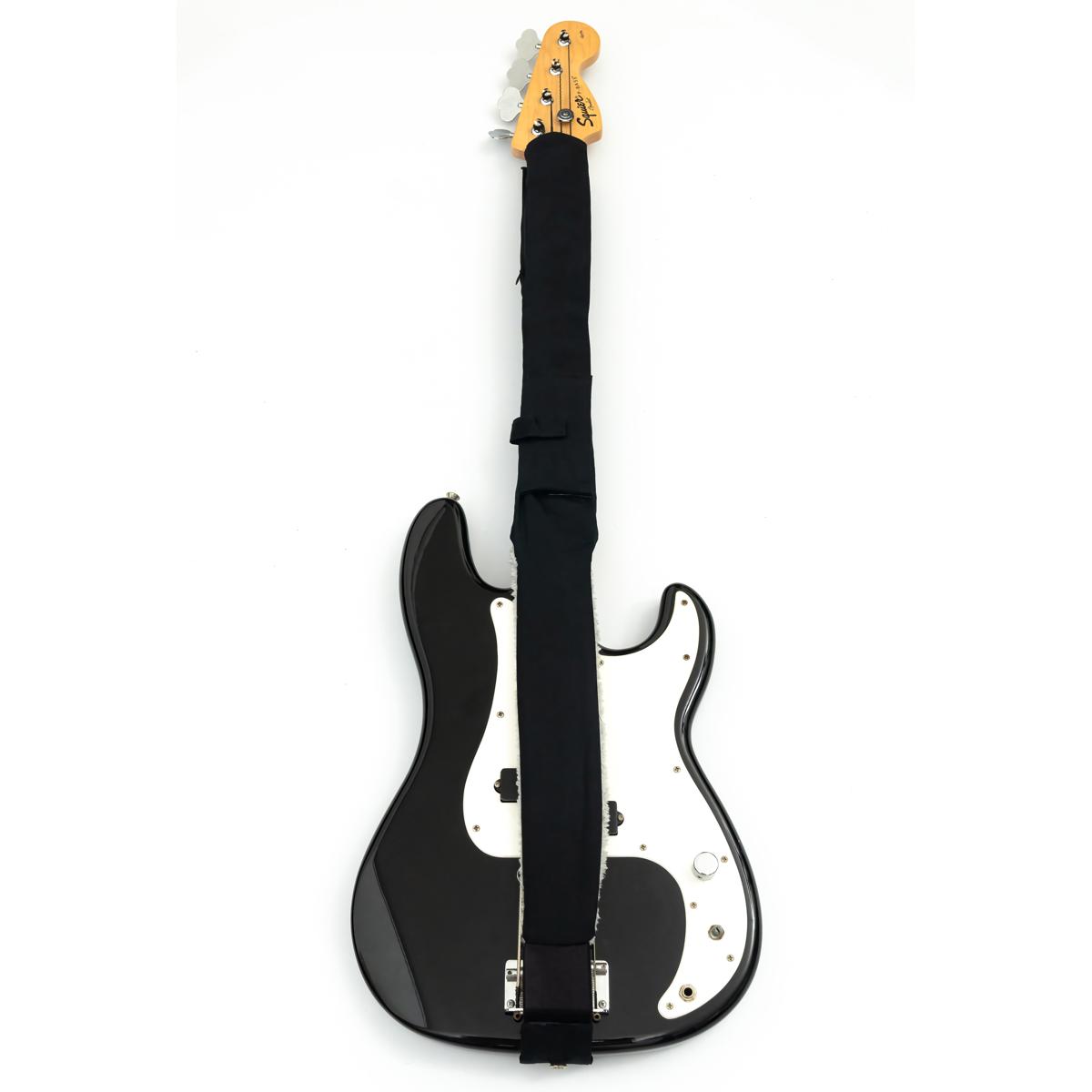 

String Sling Bass Guitar Strap with Locks and Picks, Black