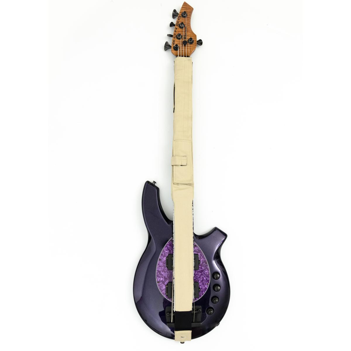 

String Sling Bass Guitar Strap with Locks and Picks, Olympic White/Cream