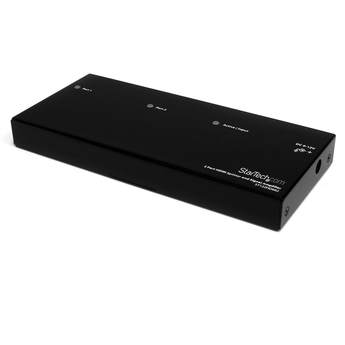 Image of StarTech 2 Port HDMI Splitter and Signal Amplifier