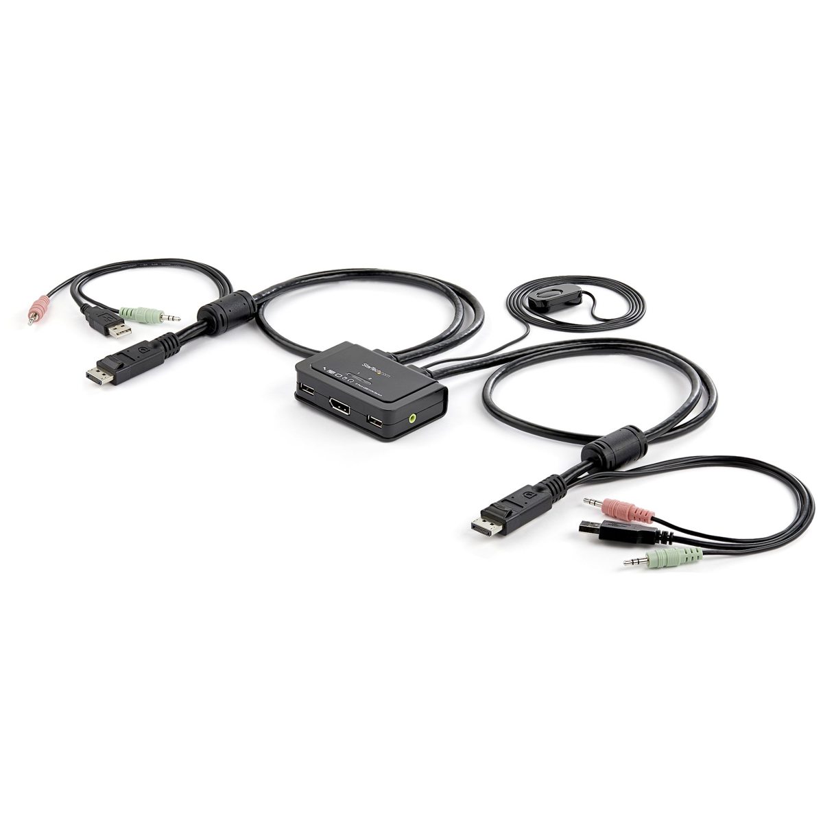 

StarTech 2 Port USB DisplayPort Cable KVM Switch, USB Powered