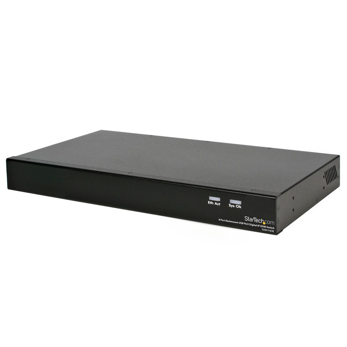 StarTech 8 Port Rackmount USB PS/2 Digital IP KVM Switch -  SV841HDIE