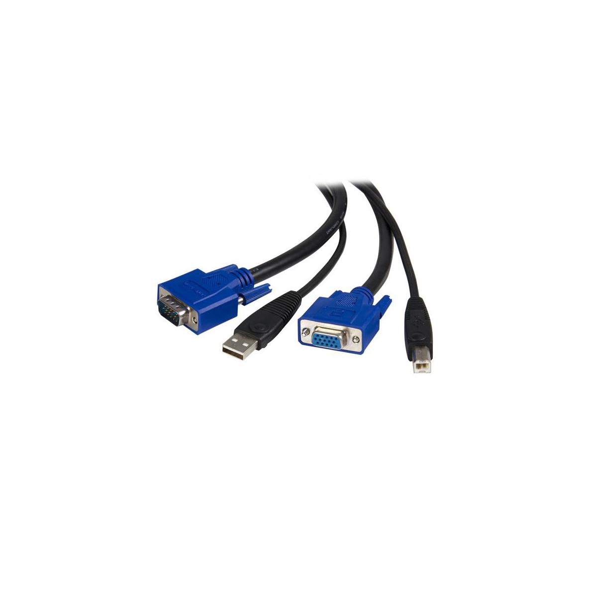 Image of StarTech 6' 2-in-1 USB KVM Cable