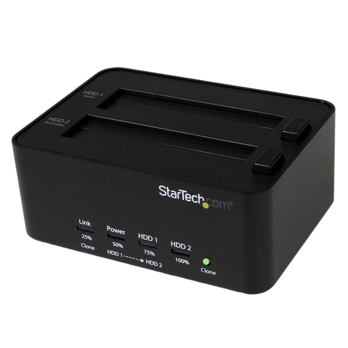 Image of StarTech USB 3.0 SATA Hard Drive Duplicator and Eraser Dock