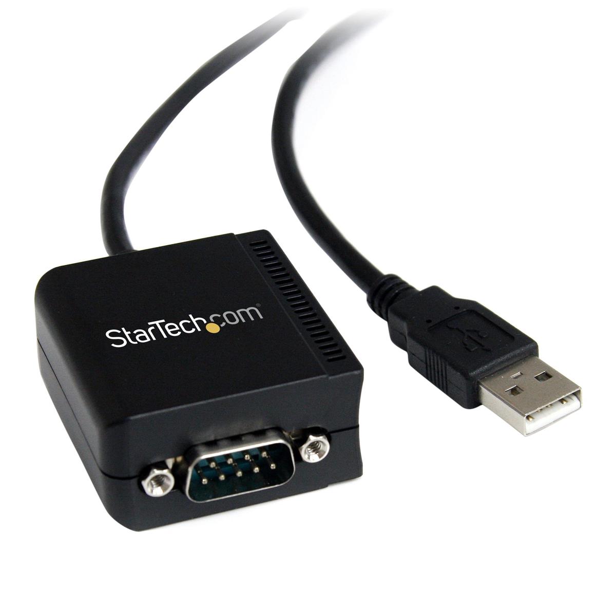Image of StarTech 8' 1 Port FTDI USB to Serial RS232 Adapter Cable with Optical Isolation
