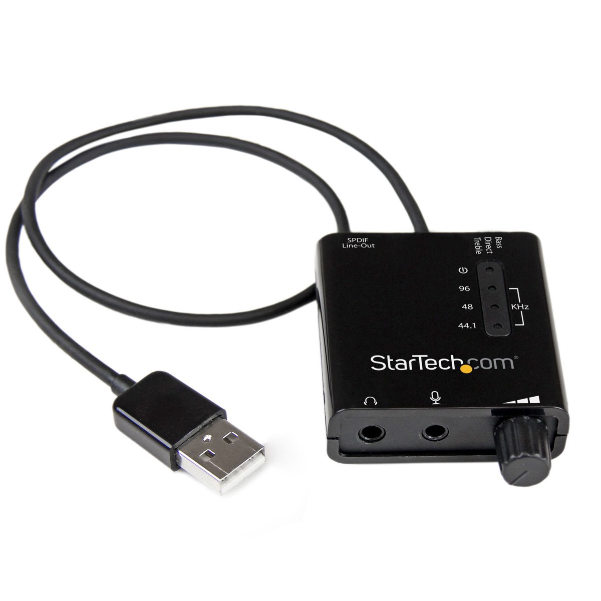 

StarTech USB Stereo Audio Adapter External Sound Card with SPDIF Digital Audio
