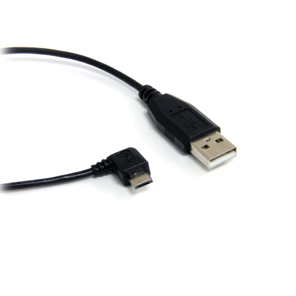 Image of StarTech 3' Micro USB A to Right Angle Micro B USB Cable