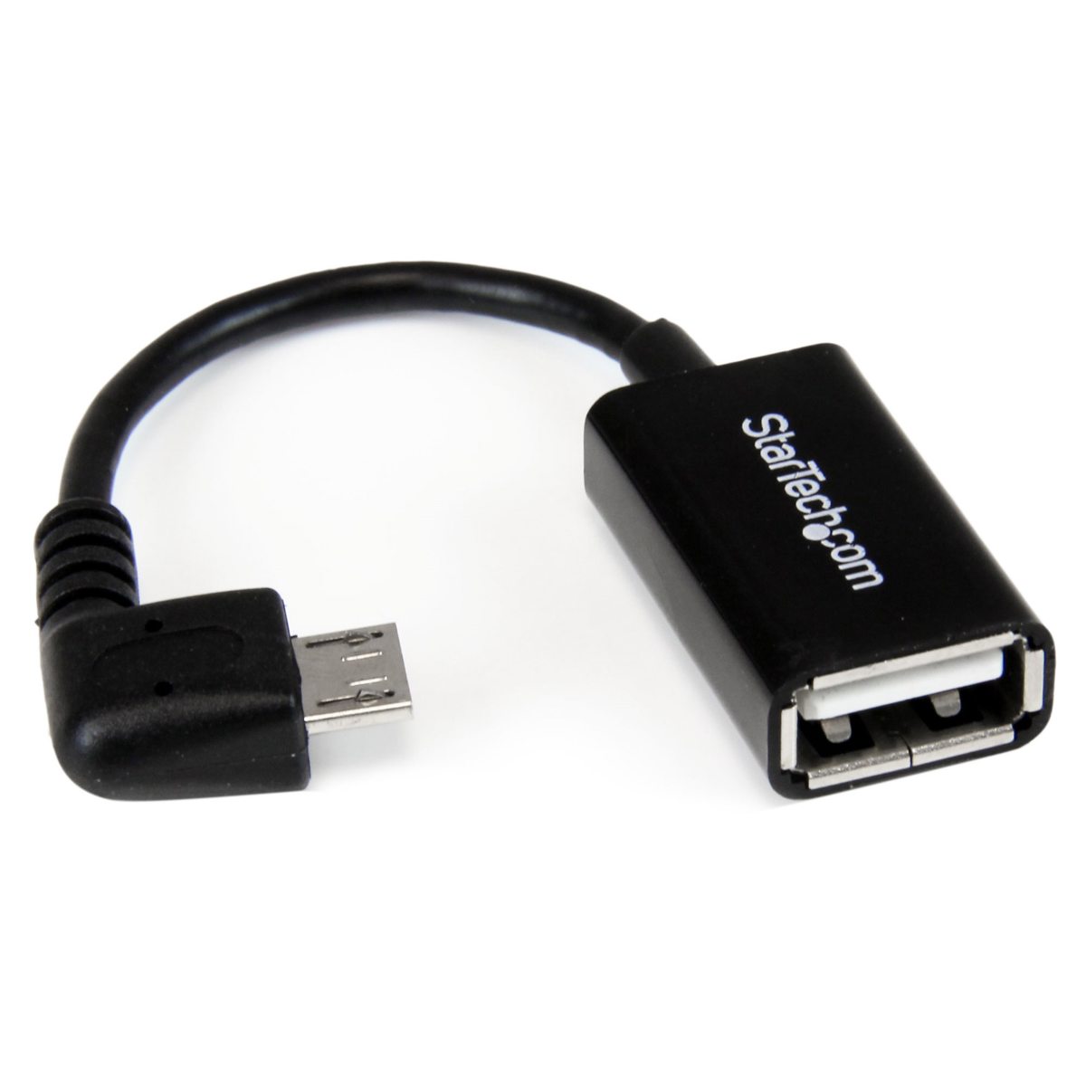 

StarTech 5" Right Angle Micro-B USB Male to USB A Female OTG Host Adapter