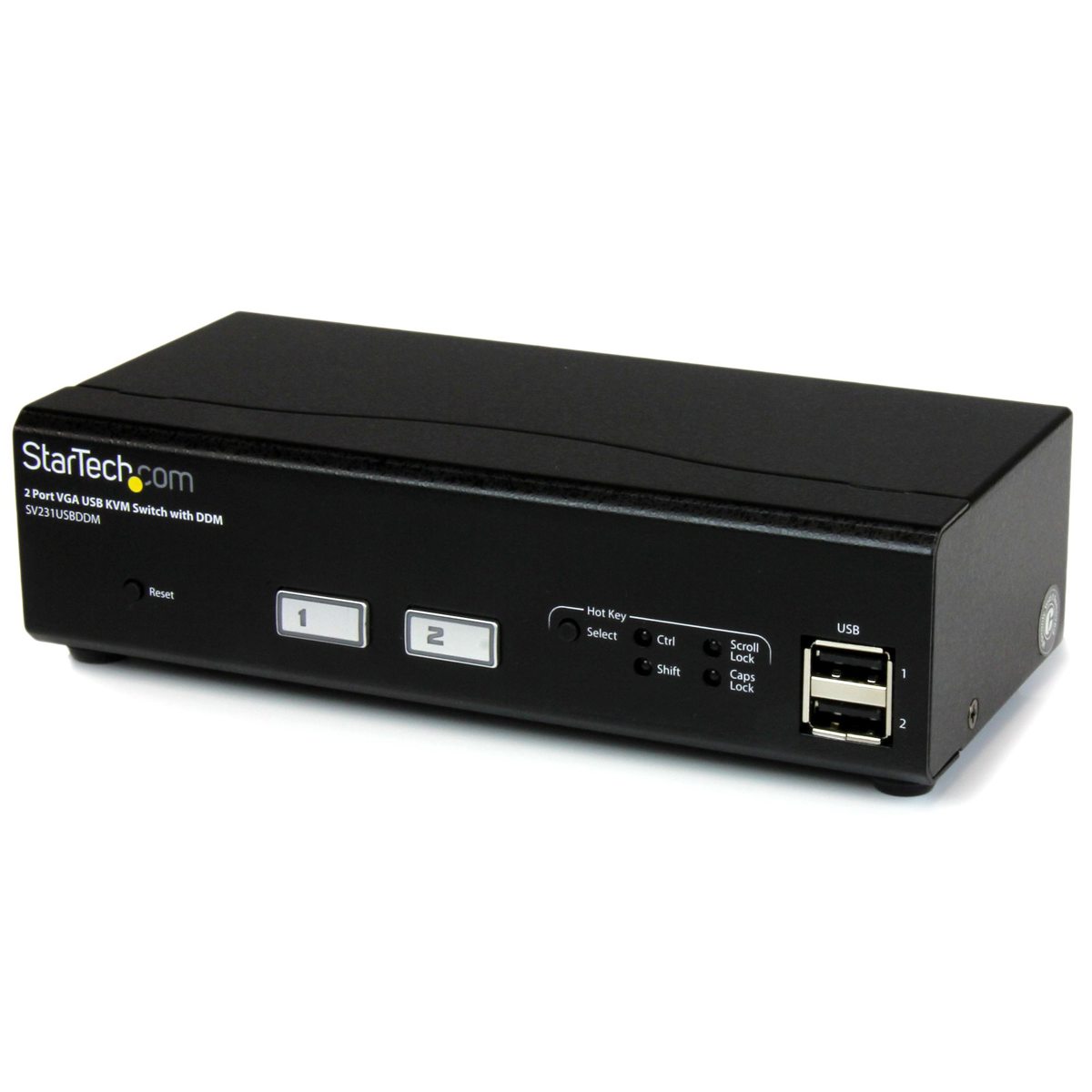 

StarTech 2 Port USB VGA KVM Switch with DDM Fast Switching Technology and Cables