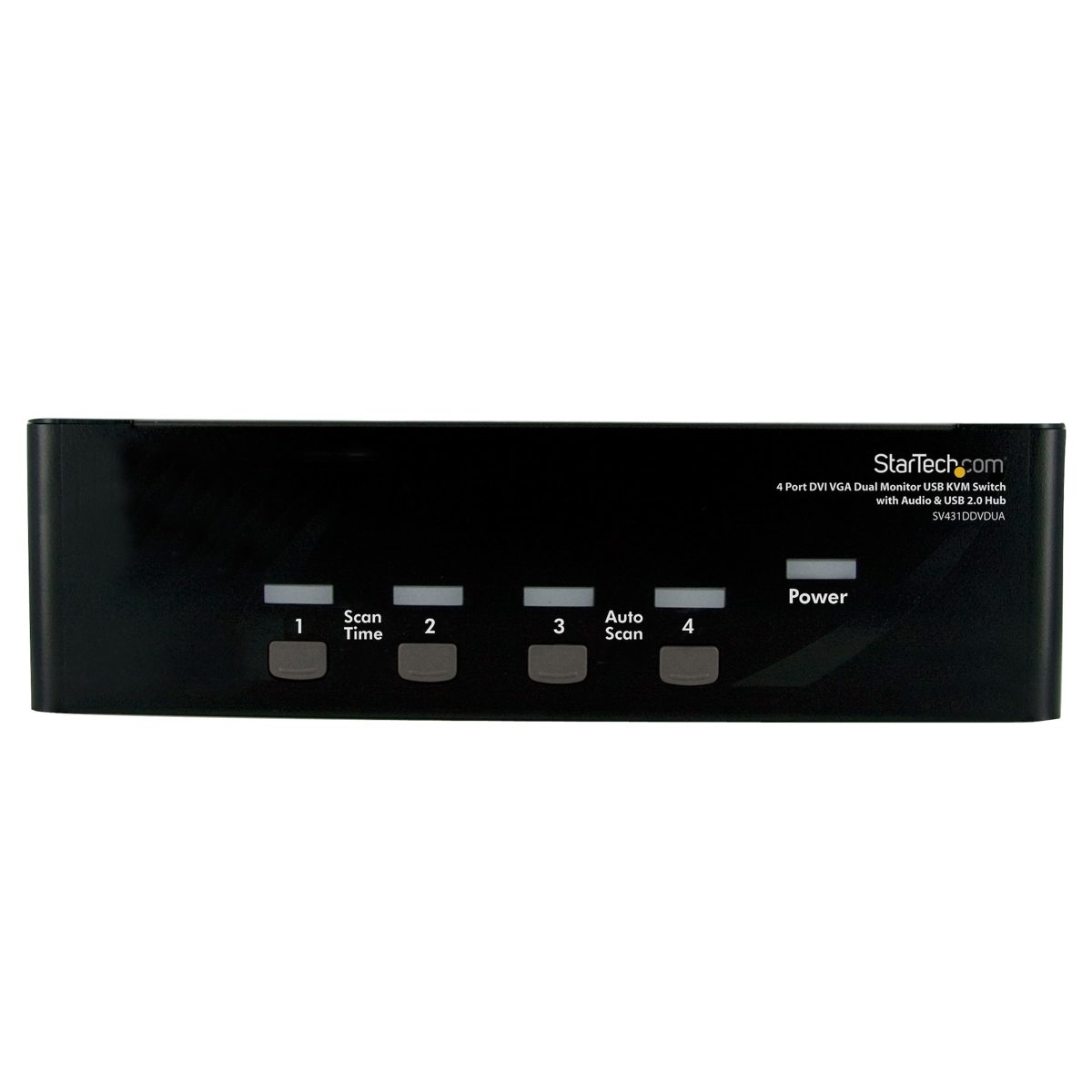 Image of StarTech 4 Port DVI VGA Dual Monitor KVM Switch USB with Audio &amp; USB 2.0 Hub