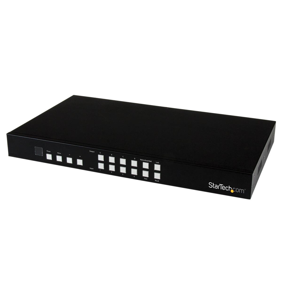 Image of StarTech 4x4 HDMI Matrix Switch with Picture-&amp;-Picture Multiviewer or Video Wall
