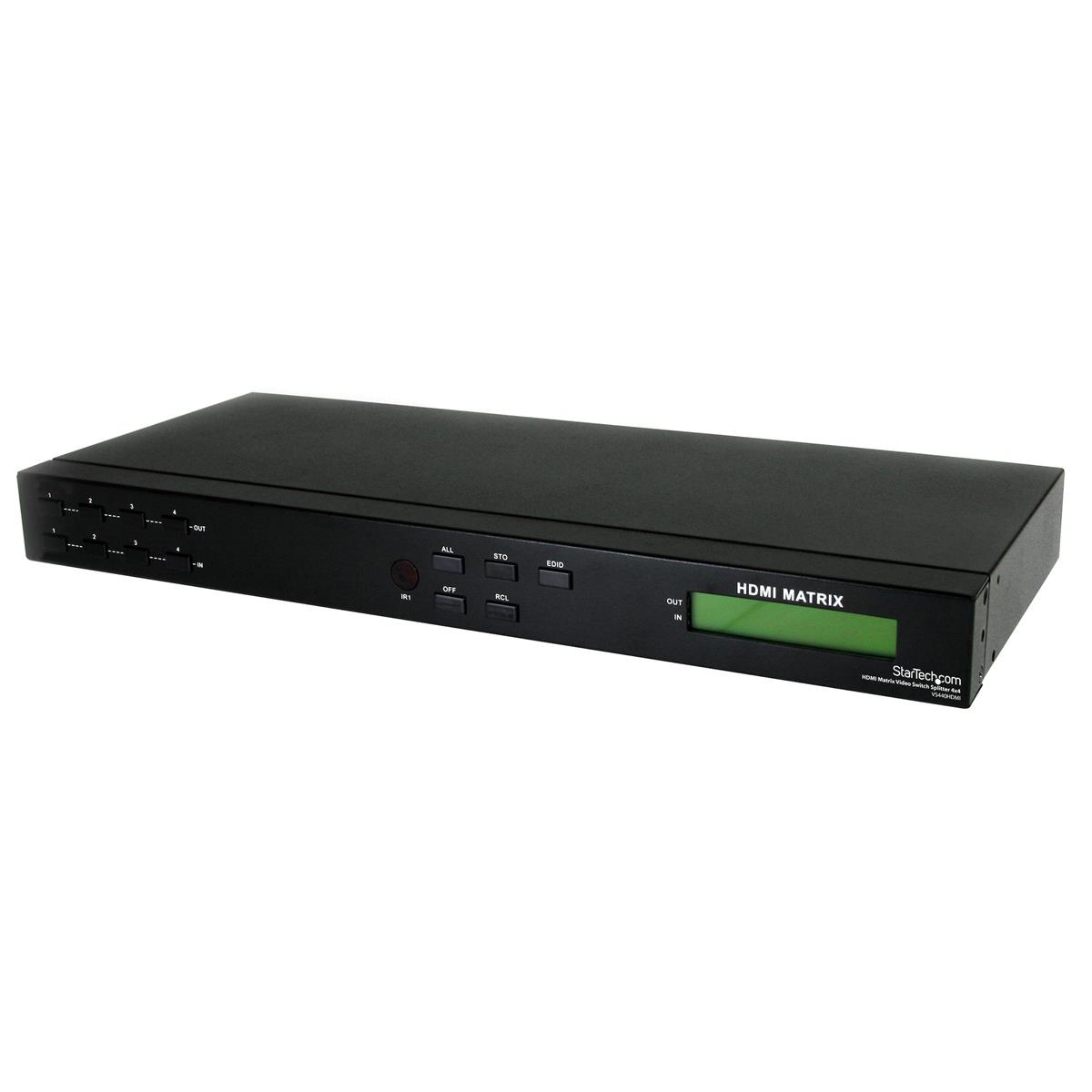 Image of StarTech 4x4 HDMI Matrix Video Switch Splitter with Audio and RS232