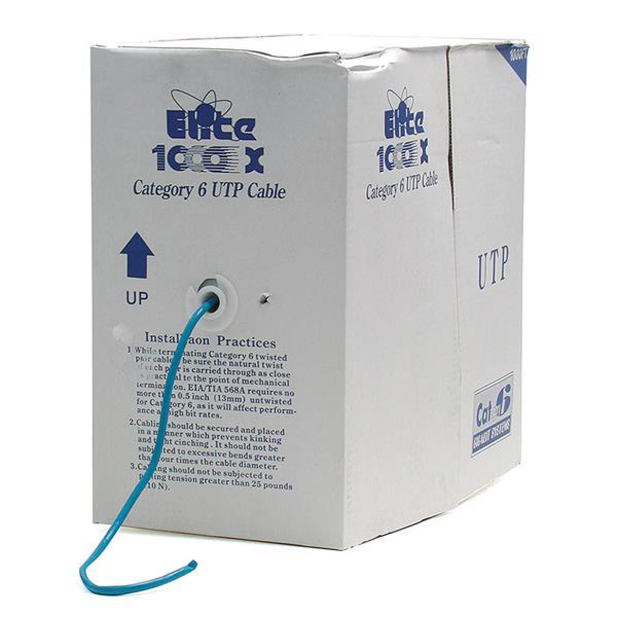 

StarTech 1000' Roll of CMR Cat 6 Solid UTP Bulk Cable, 24 AWG, Blue