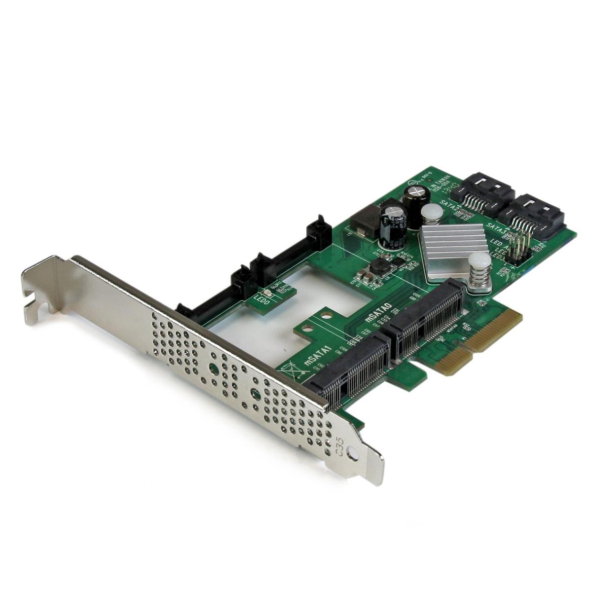 Image of StarTech 2 Port PCI Express 2.0 SATA III 6Gbps RAID Controller Card
