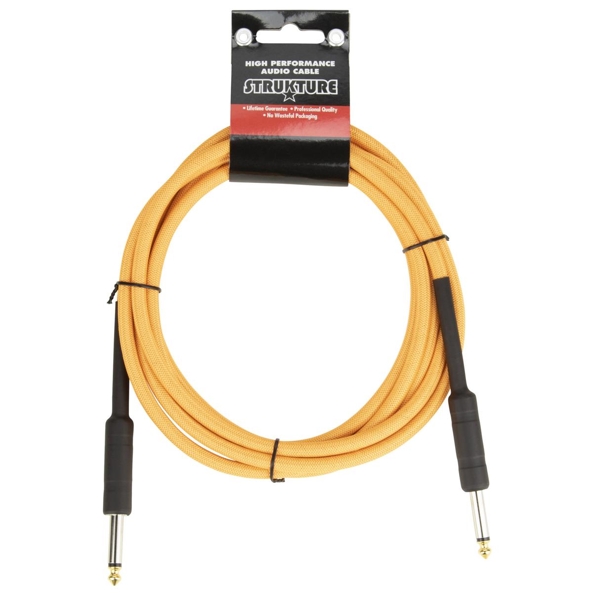 

Strukture 10' Instrument Cable, 6mm Woven, Neon Orange