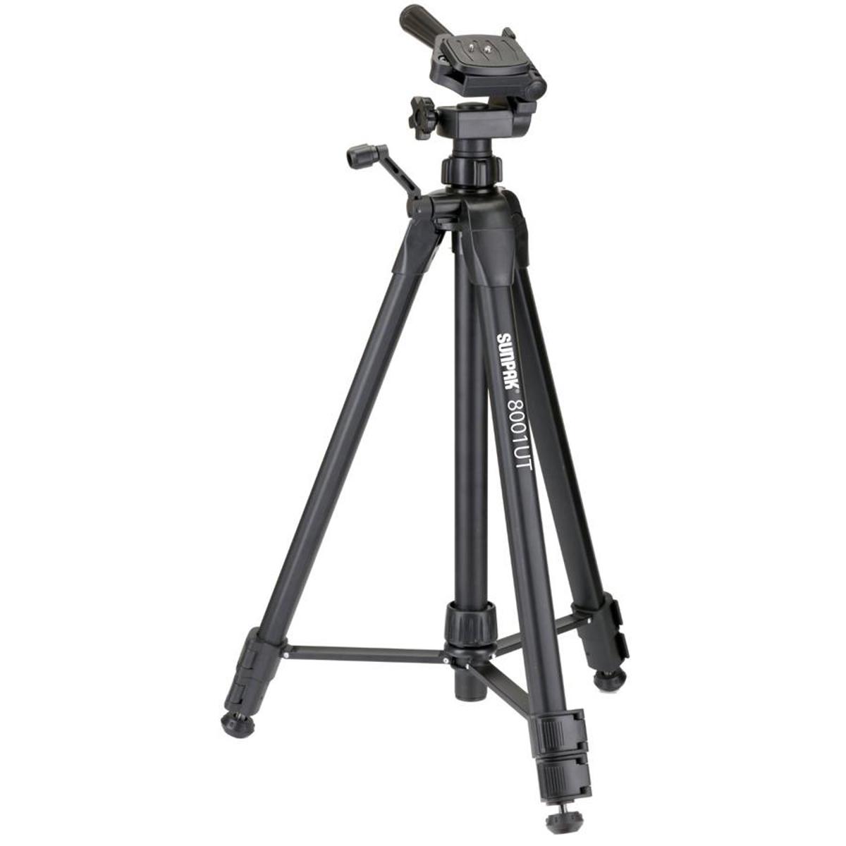 

Sunpak 8001UT 3-Section Aluminum Tripod with 3-Way Pan Head, Black