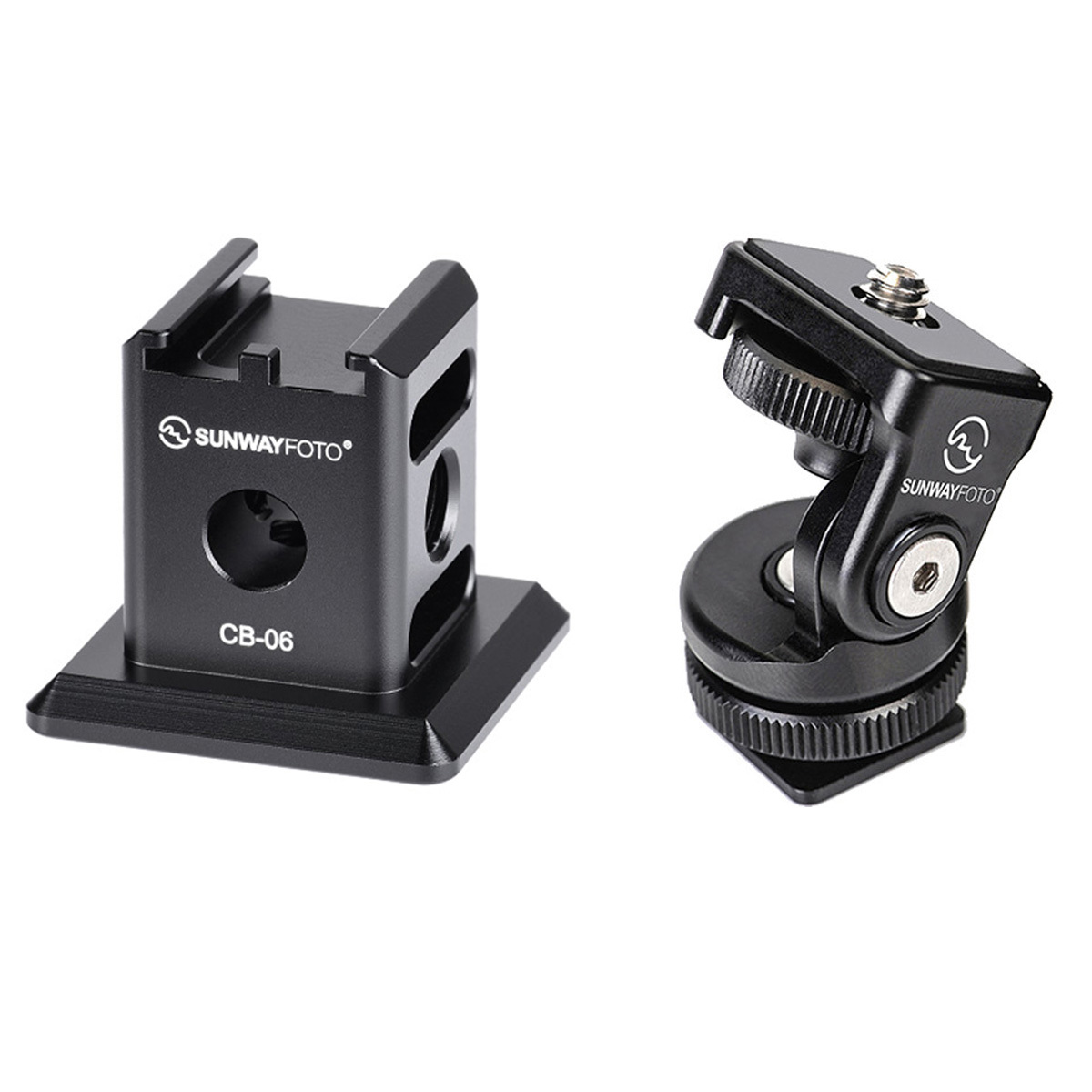 

SunwayFoto CB-06 Cold Shoe Adapter and HB-02 Hot Shoe Tilt Head Kit
