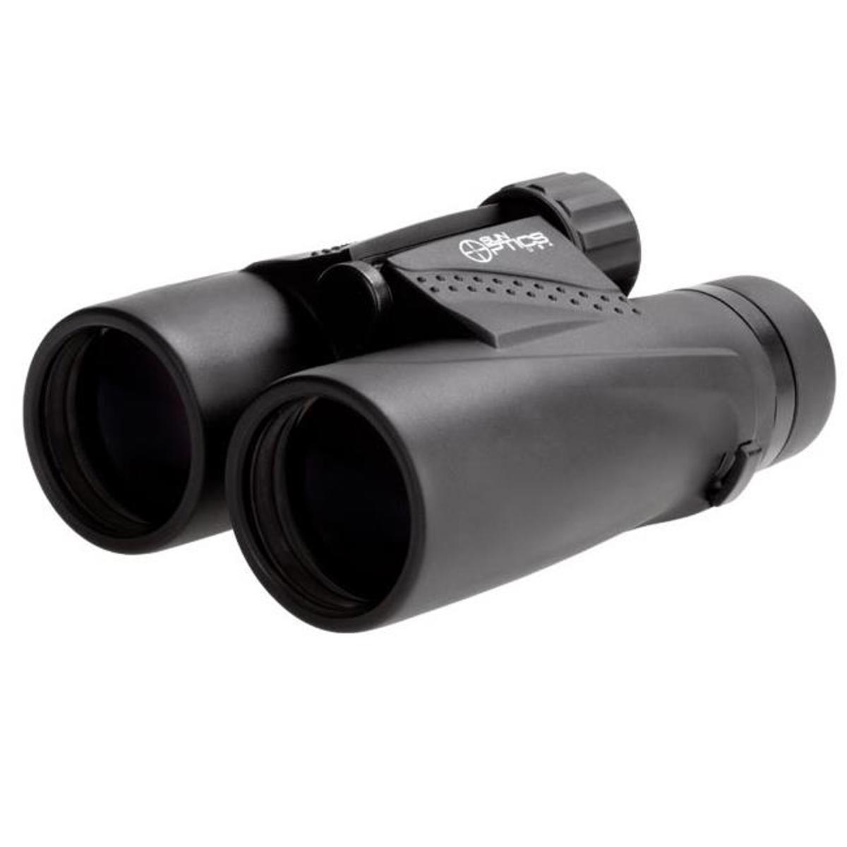 

Sun Optics 8x42 Roof Prism Binocular, 8.2 Deg Angle of View, Black Rubber Armor