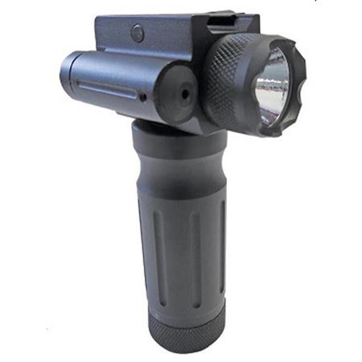 

Sun Optics Red Laser & 750 Lumen Flashlight on Fore End Grip, Black
