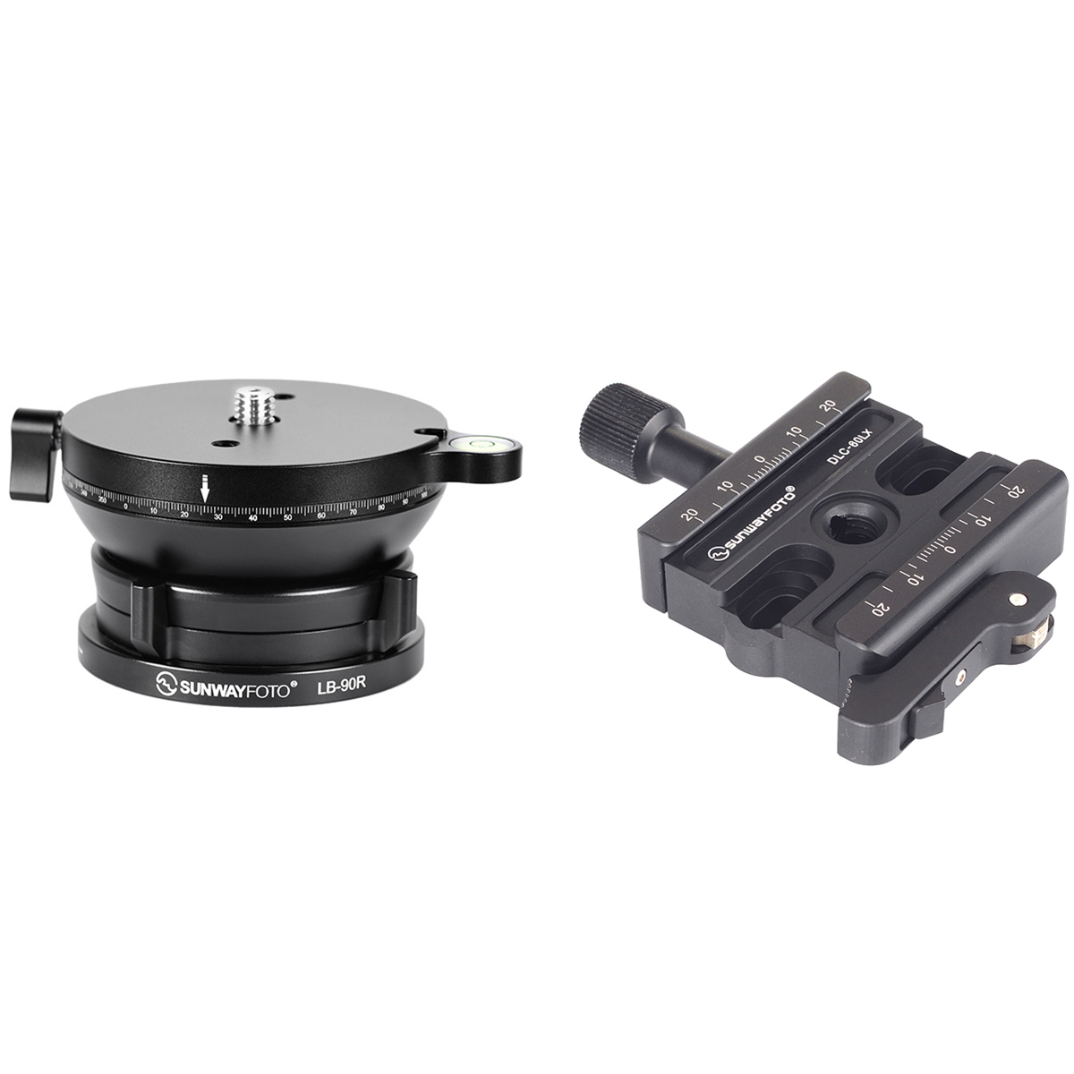 

SunwayFoto LB-90R 90mm Leveling Base with DLC-60LX Clamp Kit for Tripod Head