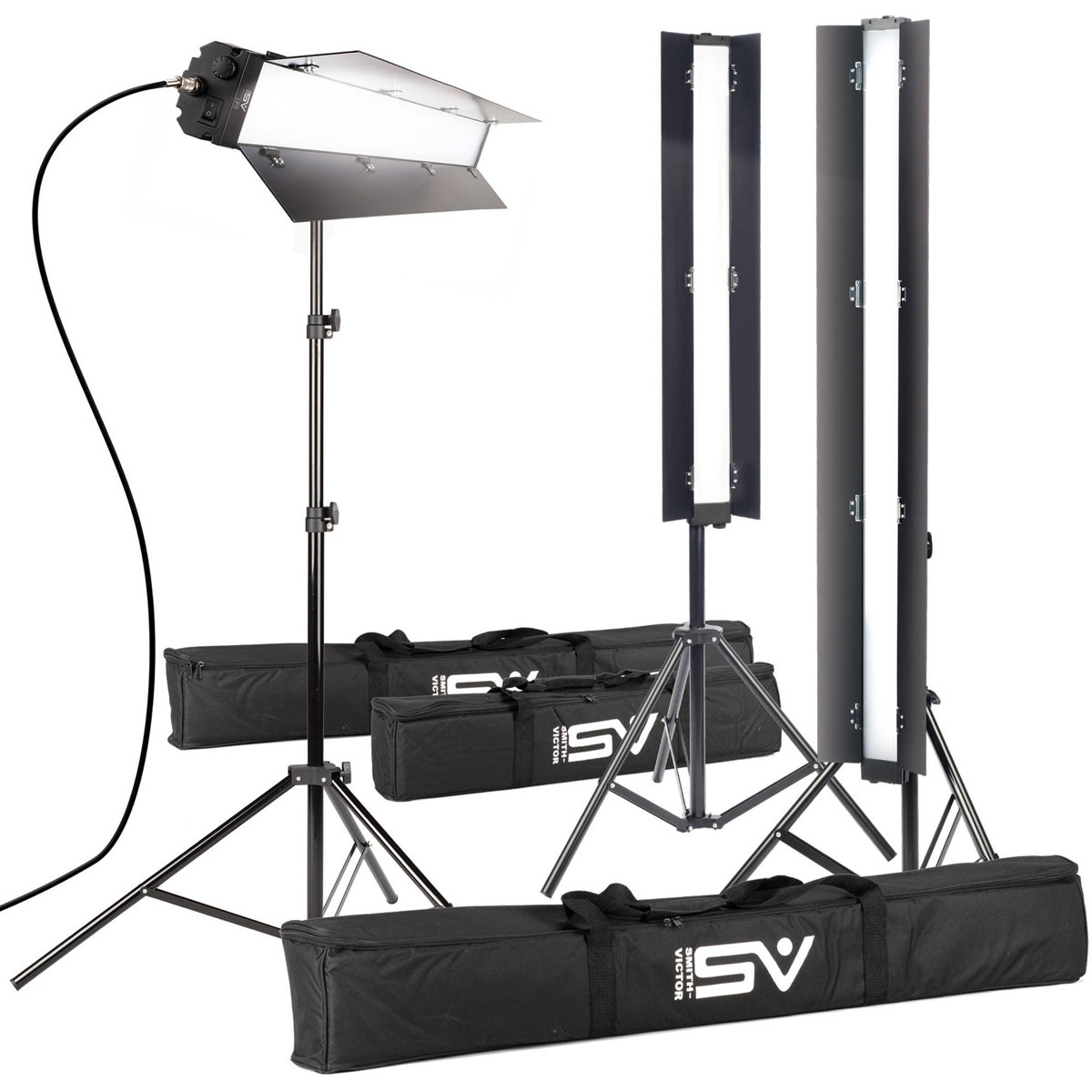 

Smith-Victor Acies 3K Pro Series Adjustable Soft LED Strip 3-Light Kit